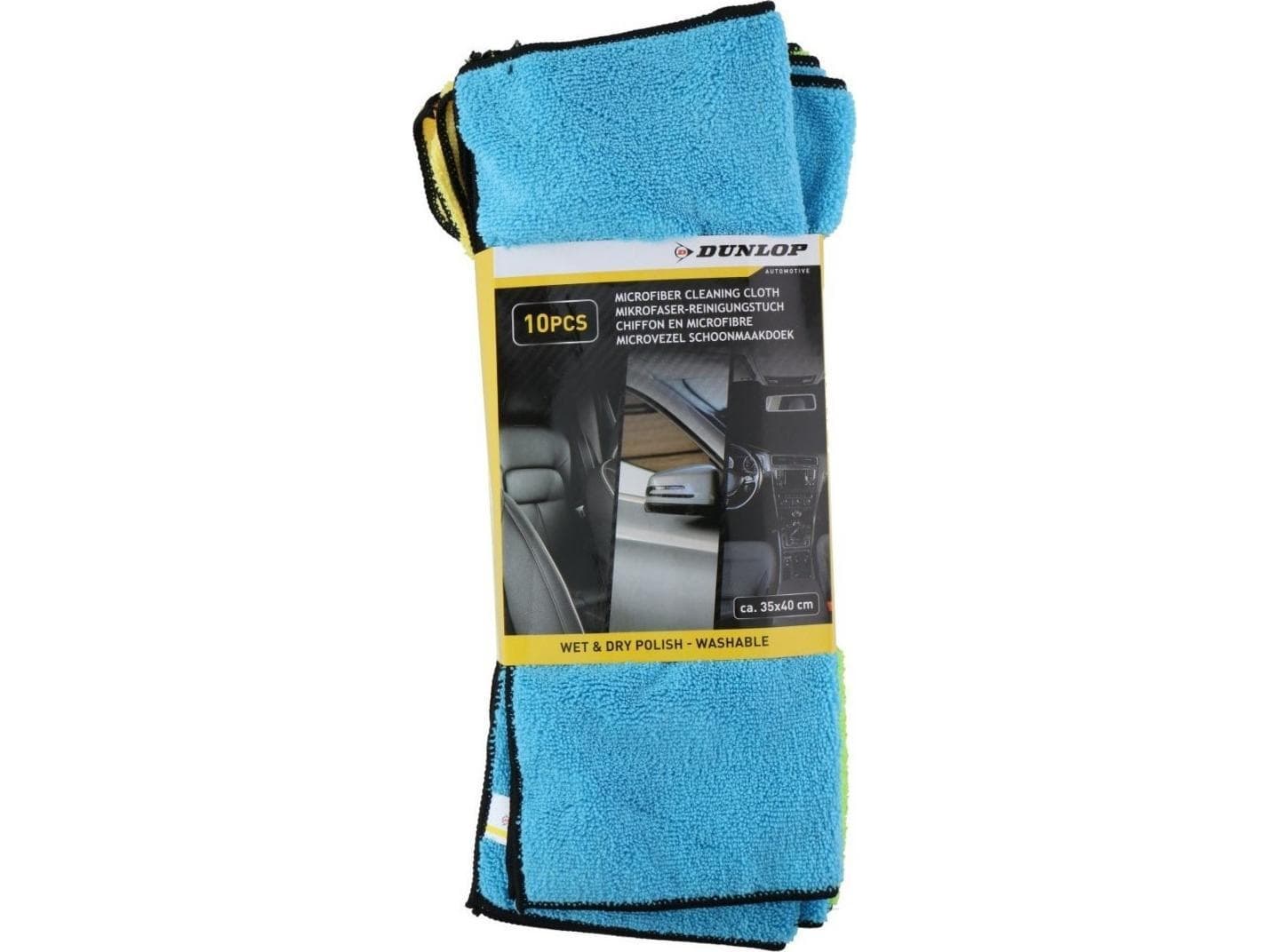 Dunlop mikrokuituiset puhdistusliinat 10 kpl Dunlop