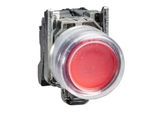 Schneider Electric XB4BP42 Trykknap 600 V 6 A Tastende (L x B x K) 61 x 30 x 47 mm IP66, IP67 1 stk 1 stk