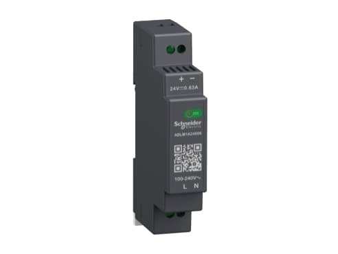 Modicon switchmode strømforsyning modular til DIN-skinne med 24 VDC 15 W-0,6 A udgang og 100-240 VAC
