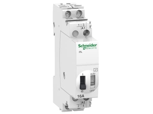 SCHNEIDER ELECTRIC Kiprelæ iTL 16A 2NO 48VAC/24VDCimpuls tryk aktiveringBredde 18mm