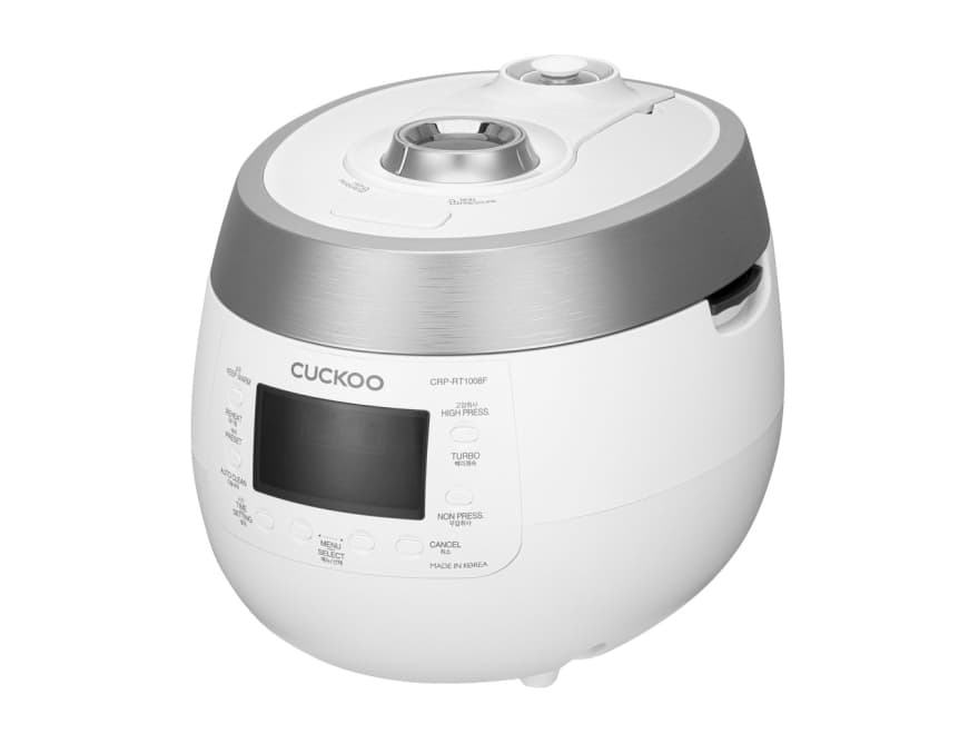Cuckoo CRP-RT1008F riisinkeitin 1,8 L 1150 W Valkoinen, Alumiini, LED, Painikkeet, 1,2 m