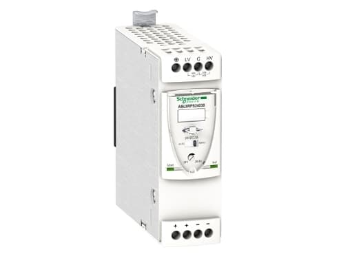 Modicon switchmode strømforsyning universal med 24 VDC 72 W-3 A udgang og 100-500 VAC 1 eller 2-fase