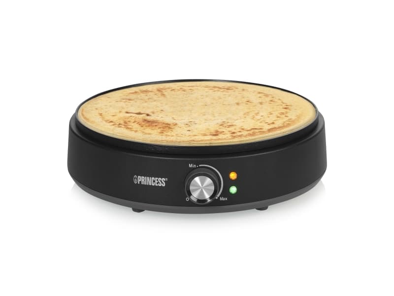 Princess Deluxe Crépes Maker merkkivalo, tarttumaton pinnoite Musta