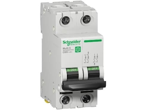 SCHNEIDER ELECTRIC Automaattirengas Multi9 C60H-DC 10A 2P C-karakteristiikka 500VDC UL1077