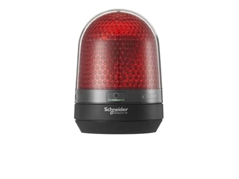 Signallampe Ø100 mm LED multifunktion uden buzzer rød 12-24 VDC