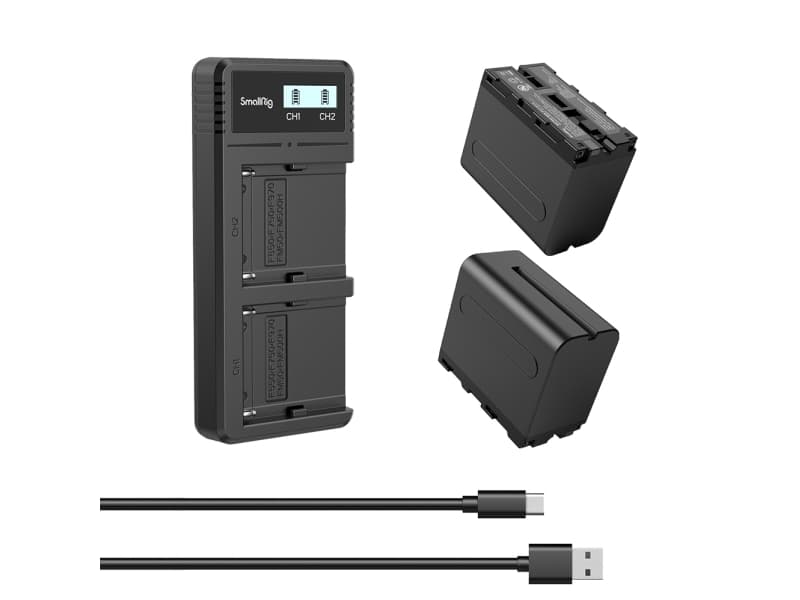 SmallRig 3823, Litiumioni (Li-Ion), 2 kpl, Sisältää paristot