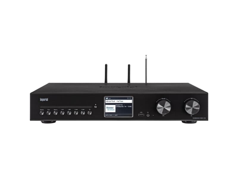 Imperial DABMAN i560 CD, Internet, Digitaalinen, DAB+, 87,5 - 108 MHz, 174 - 240 MHz, 60 W