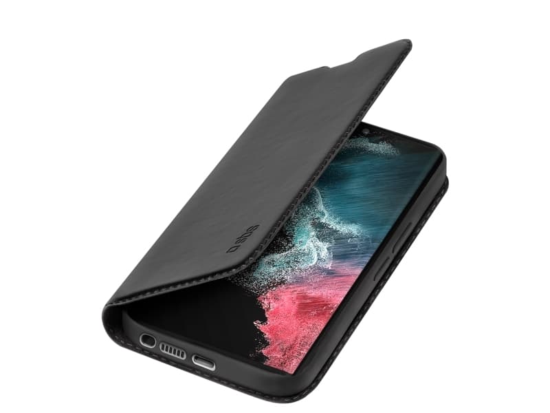 SBS Kirjahylly Wallet-Lite Kotelo Samsung Galaxy S23 Ultra musta