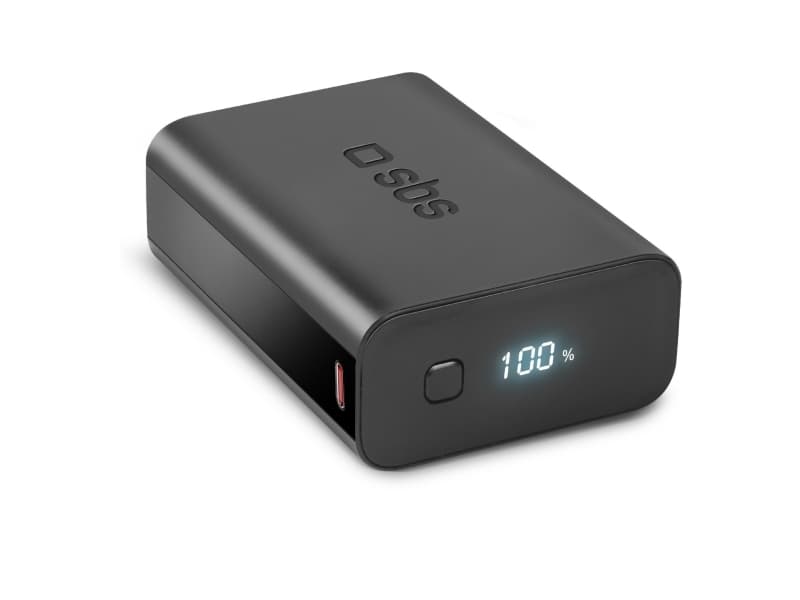 SBS powerbank 20.000 mAh. Sort