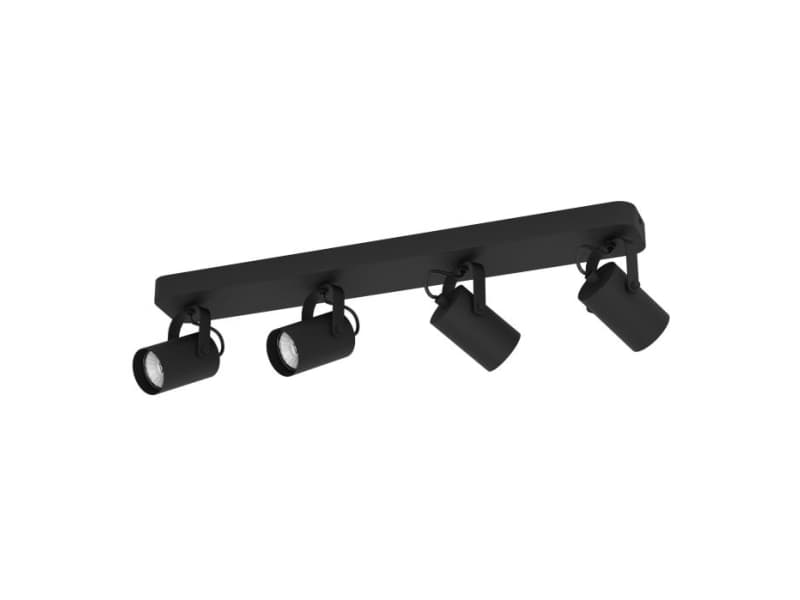EGLO Sorego, Pinta-asennettavat spottivalot, GU10, 4 lamppu(a), LED, 250 lm, Musta