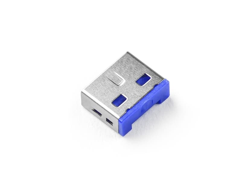 Smartkeeper UL03P1DB, Portin lukitsin, USB A-tyyppi, Sininen, Muovi, 10 kpl, Muovipussi