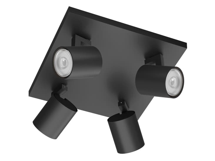 Philips Build-on Spotlight -kohdevalaisin, Pinta-asennettavat spottivalot, GU10, 4 lamppu(a), LED, 220-240 V, Musta