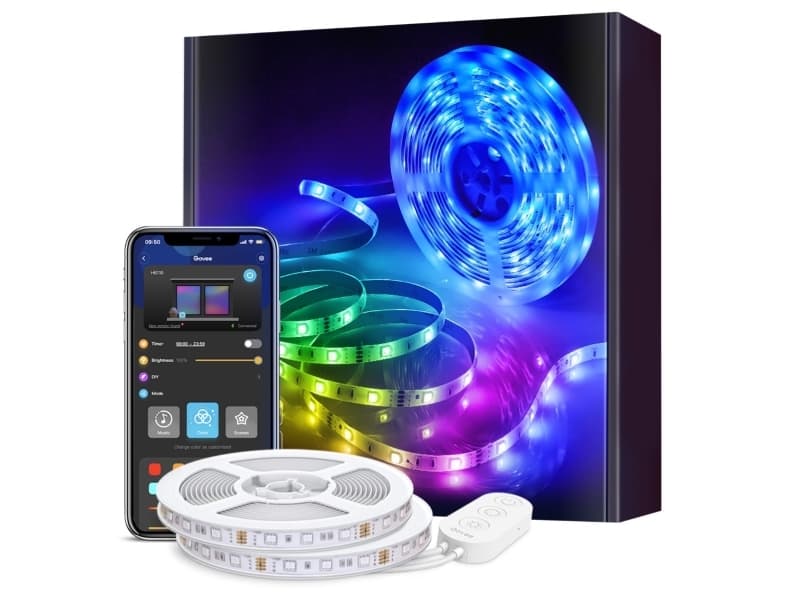 Govee RGB Smart Wi-Fi and Bluetooth LED Strip Lights (10m)