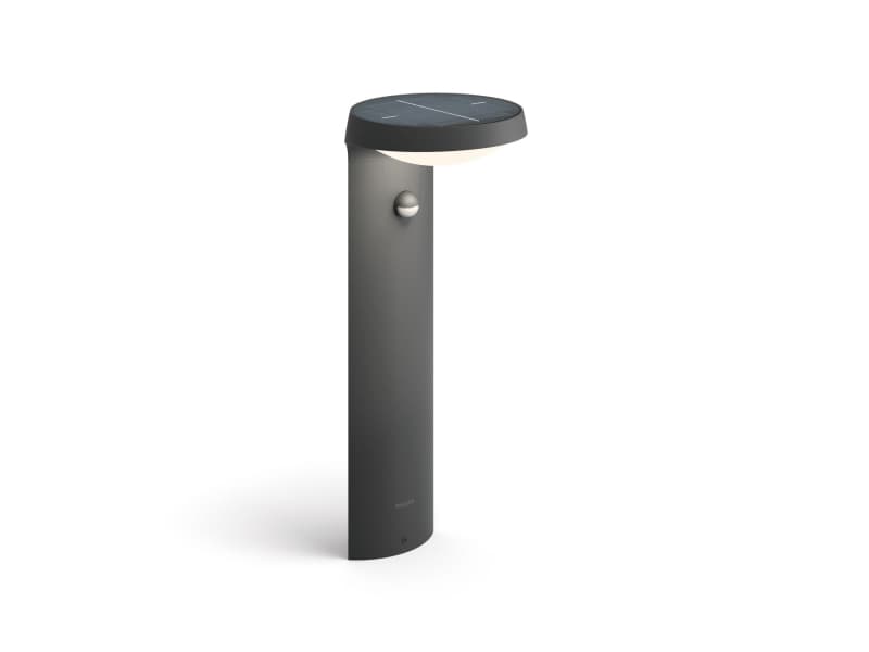 Philips Ulkovalaisimet, Ulkotilojen jalka-/tolppavalaistus, Musta, IP44, Puutarha, Puutarha, Patio, Päivä-/yöanturi