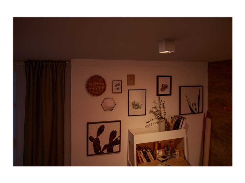 Philips WarmGlow LED Box kohdevalaisin, Pinta-asennettavat spottivalot, Ei vaihdettavissa oleva hehkulamppu, 1 lamppu(a), LED, 4,5 W, 2700 K