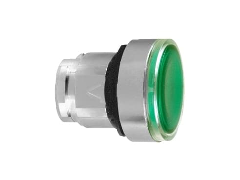 Schneider Electric ZB4BH033 Valokytkimen etuselementti (Ø) 22 mm Tyhjä Kromi, Vihreä 1 kpl