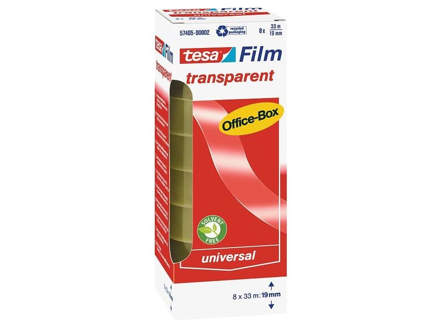 TESA 57405-00002-01, Läpinäkyvä, Polypropeeni (PP), 33 m, 19 mm