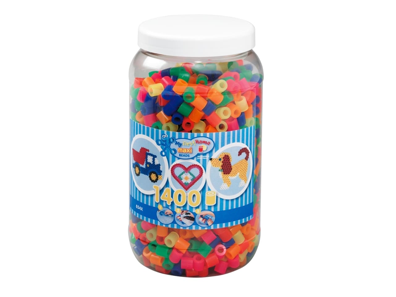 Hama maxi 1400kpl ämpäriin neon mix 51