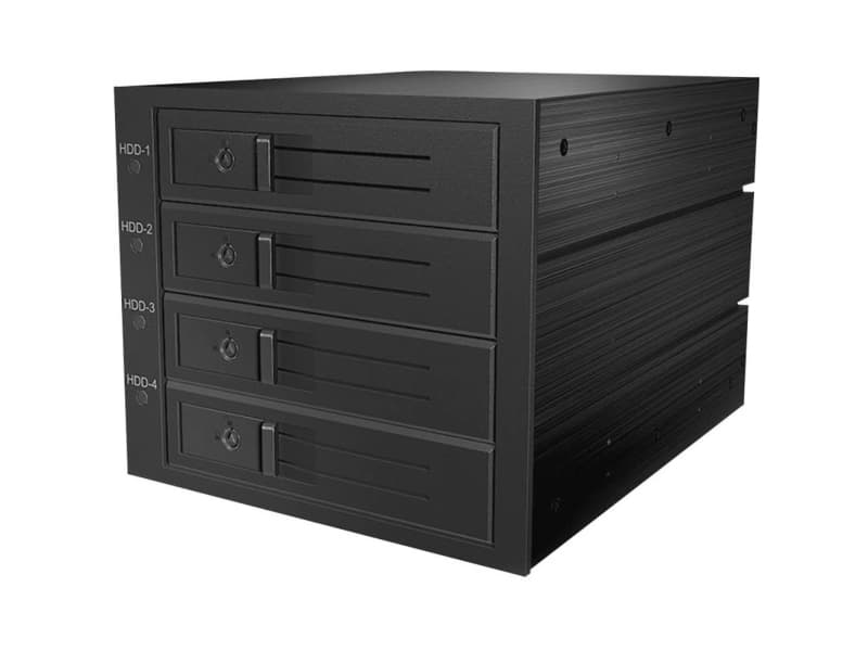 ICY BOX IB-564SSK, taustalevy, 4x 3,5 SAS/SATA (I/II/III) kiintolevy 3x 5,25-paikoissa, Hot 3,5 kiintolevyjen asennuskehys