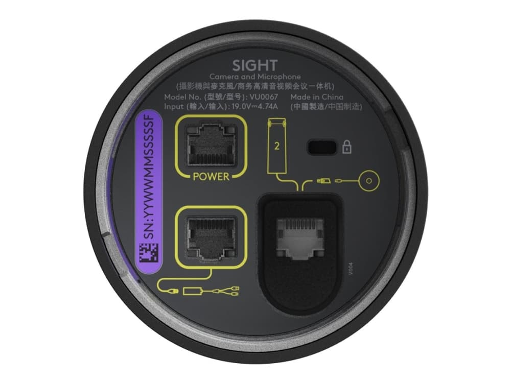 Logitech Sight, CMOS, 4K Ultra HD, 3840 x 2160 pikseliä, 60 fps, 1x, Valkoinen