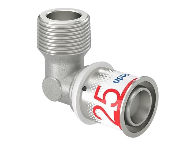 Uponor S-Press PLUS presvinkel 90° muffe/nippeli 25 mm x 34