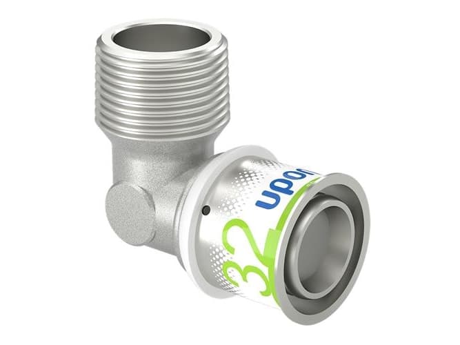 Uponor S-Press PLUS presvinkel 90° muffe/nippeli 32 mm x 1