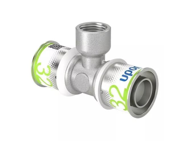 UPONOR S-PRESS PLUS tee reduceret m/muffe 32x1/2 FT-32
