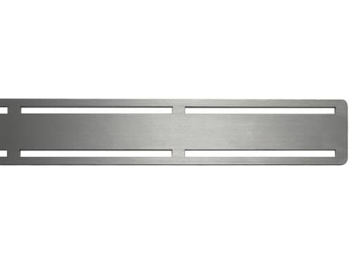 Unidrain-ritilä 3 mm:n vahvuisesta AISI 304 ruostumattomasta teräksestä ClassicLine-kehykseen - malli Anniversario, pituus 300 mm