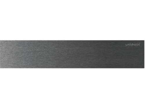 Unidrain HighLine -paneeli linjaviemärille harjattua terästä, pituus 900 mm