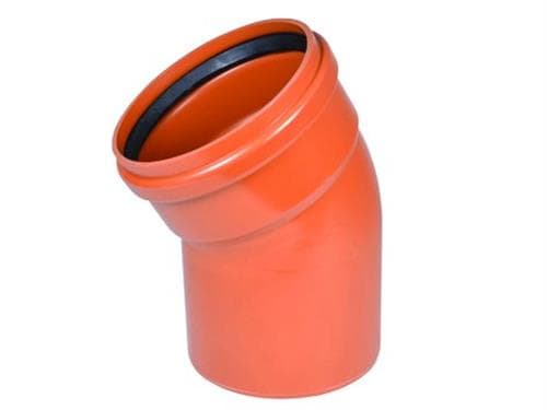 Wavin 315 mm 30 gr. PVC-viemärin taivutusputki