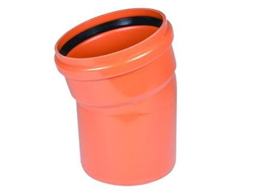 Wavin 315 mm 15 gr. PVC-viemärin taivutusputki