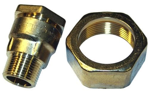 Seinään syötettävä Isiflo-nippeli 25X3/4X11/2