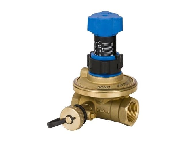 Danfoss ASV-PV-4G DN20 - 5-25 kPa KVS 2,5-indregulering ventil differenstryk reg.