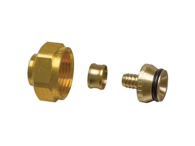 Uponor kytkentäsarja 3/4 9.9-1.1Pex - kromattua messinkiä UPONOR Euroconus