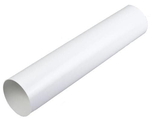 Duka tuuletusrør Ø100 - Hvid Plast Ø100X1000MM