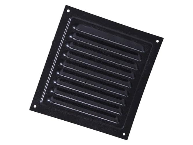 Duka sälekaihtimen säleikkö MVM 200X200MM - Musta lakattu alumiini