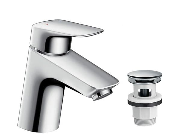 HG Logis 70 HV -asennus - kromiventtiili, avattava, kromattu. Vedenkulutus 5 l/min. HG-nro 71077