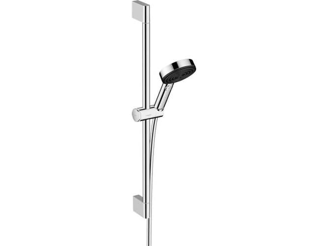 Hansgrohe Pulsify Select S käsisuihkusetti, jossa on 65 cm:n suihkukisko ja Ø105 mm:n käsisuihku, jossa on 3 suihkutyyppiä