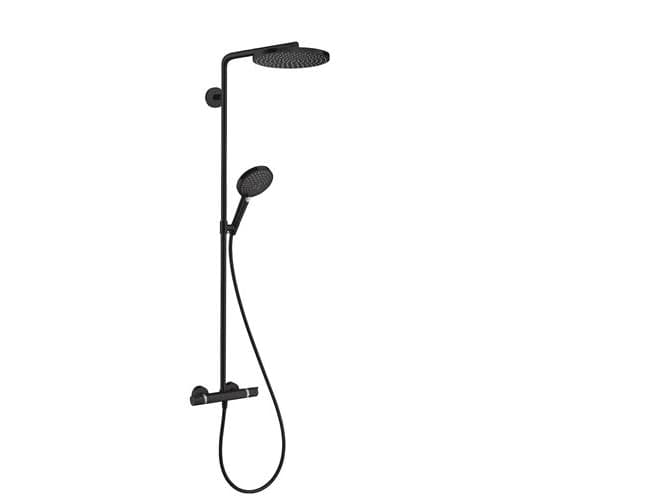 Hansgrohe Showerpipe Raindance Select S240 1jet PowderRain brusesystem i mat sort
