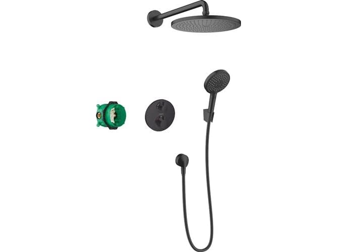 hansgrohe Croma 280 upotettava sarja, mattamusta