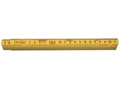 HULTAFORS Tommestok 2m 10led keltainen, lasikuituvahvisteista polyamidia, 15mm leveä, mm molemmin puolin
