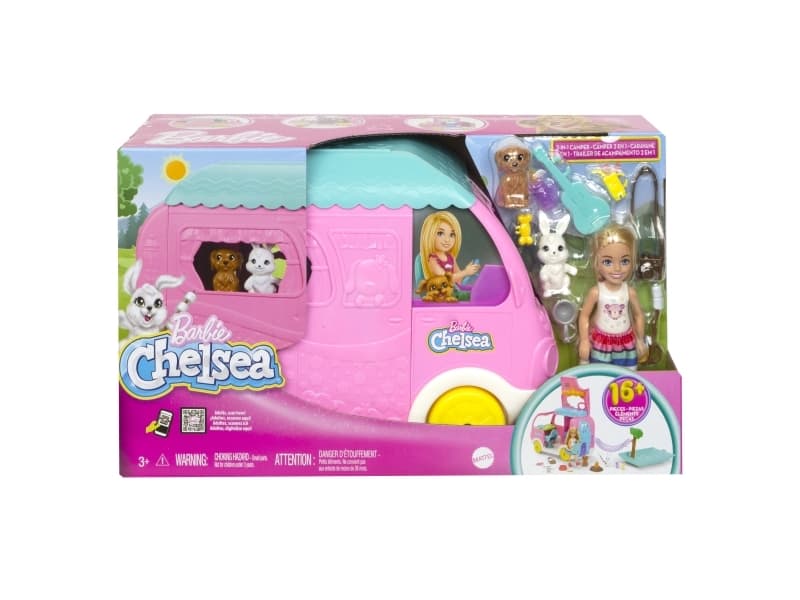 Barbie Chelsea HNH90, Muotinukke, Naaras, 3 vuosi/vuosia, Tyttö, 190 mm, 794 g