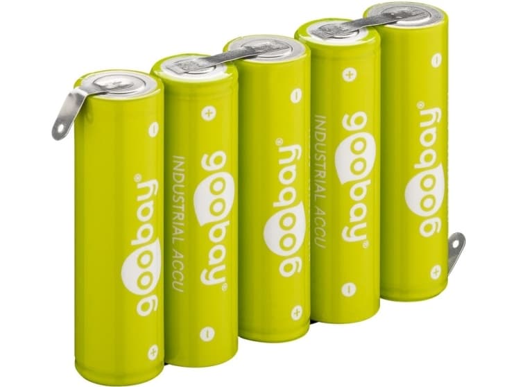 Goobay 55582, Ladattava akku, AA, Nikkelimetallihybridi (NiMH), 6 V, 5 kpl, 2100 mAh
