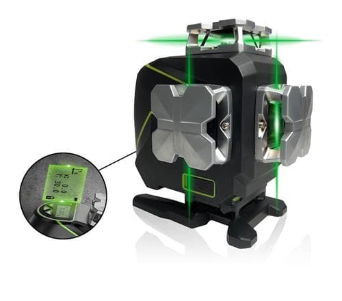 ELMA INSTRUMENTS Elma Laser X360-4 med 4 stk. 360° grønne linjer for ekstra synlighed (4 stk. 360° grønne linjer for ekstra synlighed)