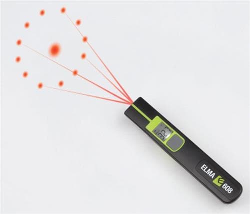 ELMA INSTRUMENTS Elma 608 Mini infrapunalämpömittari kynämuodossaPerusteellinen ympyrän lasermerkintä