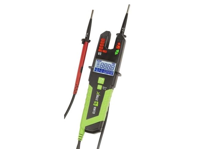 ELMA INSTRUMENTS Elma 2700X -jännitetesteri, jossa on avoimen virran puristin
