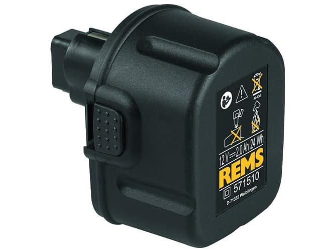Akku 12V 2,0Ah - Rems Ni-MH, pitkä pistorasia - 571510 R12MH