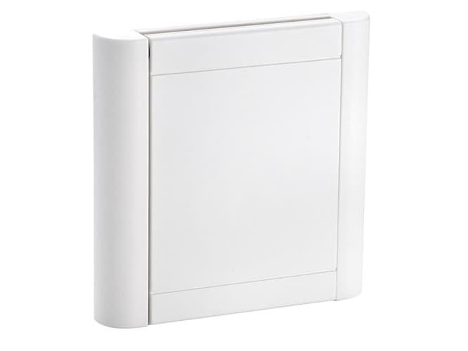 NILFISK Imukytkin DESIGN, neliskulmainen 9x9 cm, valkoinen muovi seinäasennukseen.