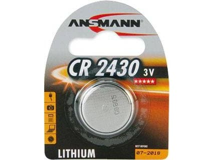 Elektroninen paristo Lithium 3,0V, 300mAh, CR2430 Ø24,0mm, korkeus 3,0mm - (10 kpl)