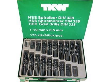 Valsede HSS bor i metalkuffert - 170 dele, 1-10 mm, Irwin 10502503